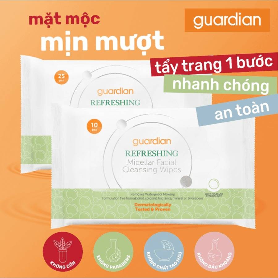 khan-uot-tay-trang-tuoi-mat-guardian-refreshing-micellar-facial-cleansing-wipes-tuoi-mat-25-mieng