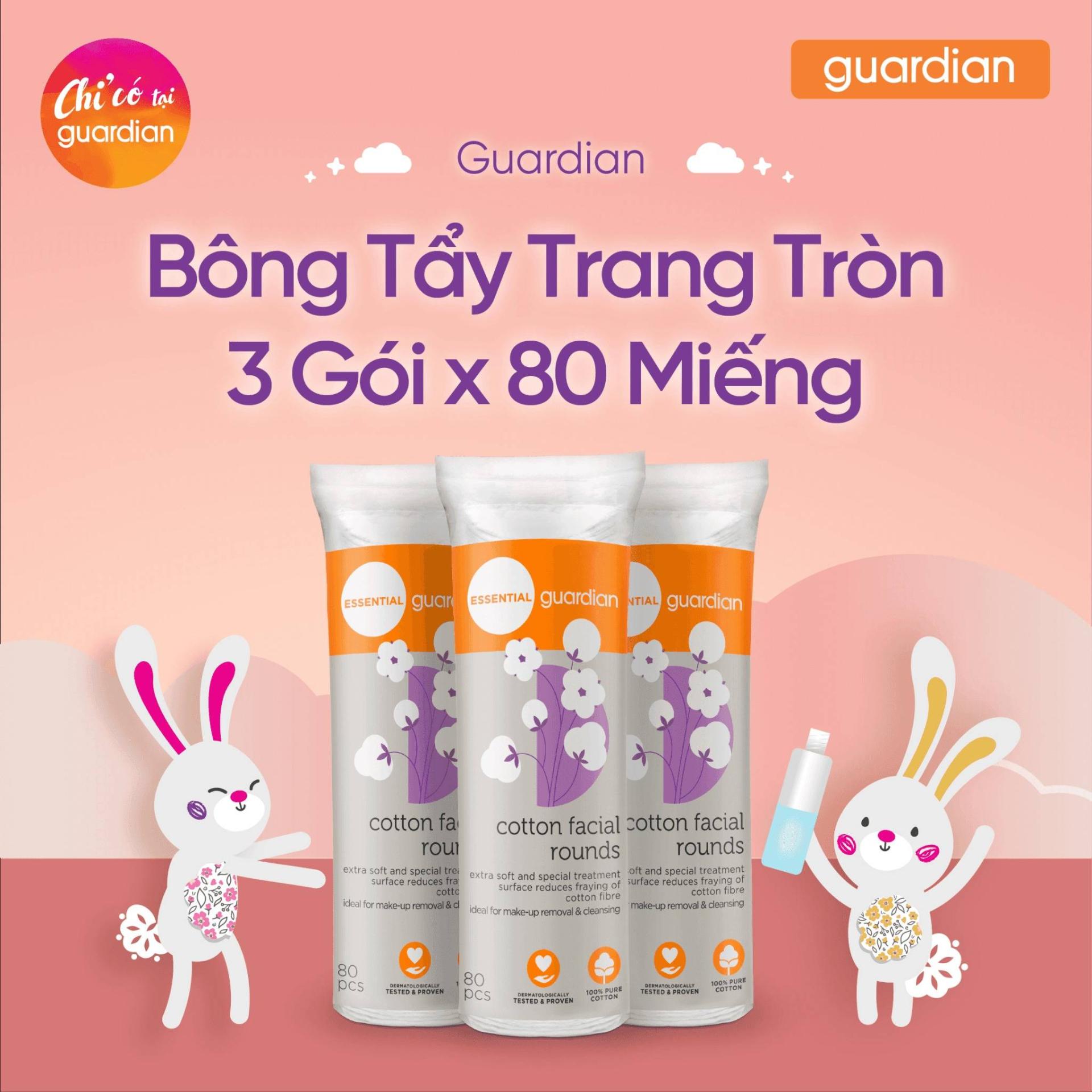 bong-tay-trang-giup-lam-sach-bui-ban-guardian-cotton-facial-rounds-dang-tron-3-goi-x-80-mieng