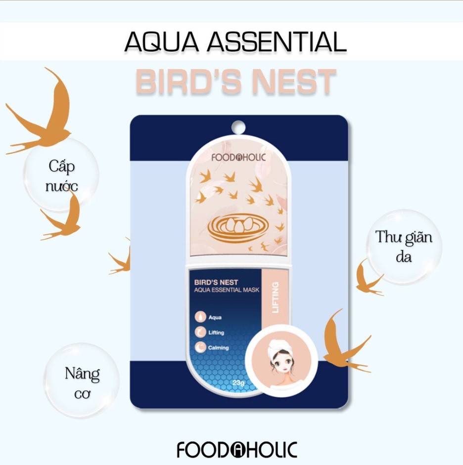 mat-na-ho-tro-cap-am,-nang-co-foodaholic-bird's-nest-aqua-essential-lifting-mask-tinh-chat-to-yen-23g