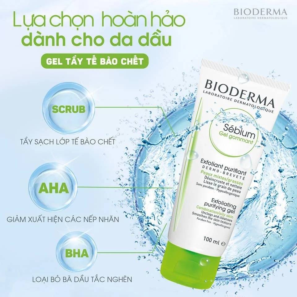 gel-tay-te-bao-chet-bioderma-sebium-gel-gommant-danh-cho-da-dau-mun-100ml