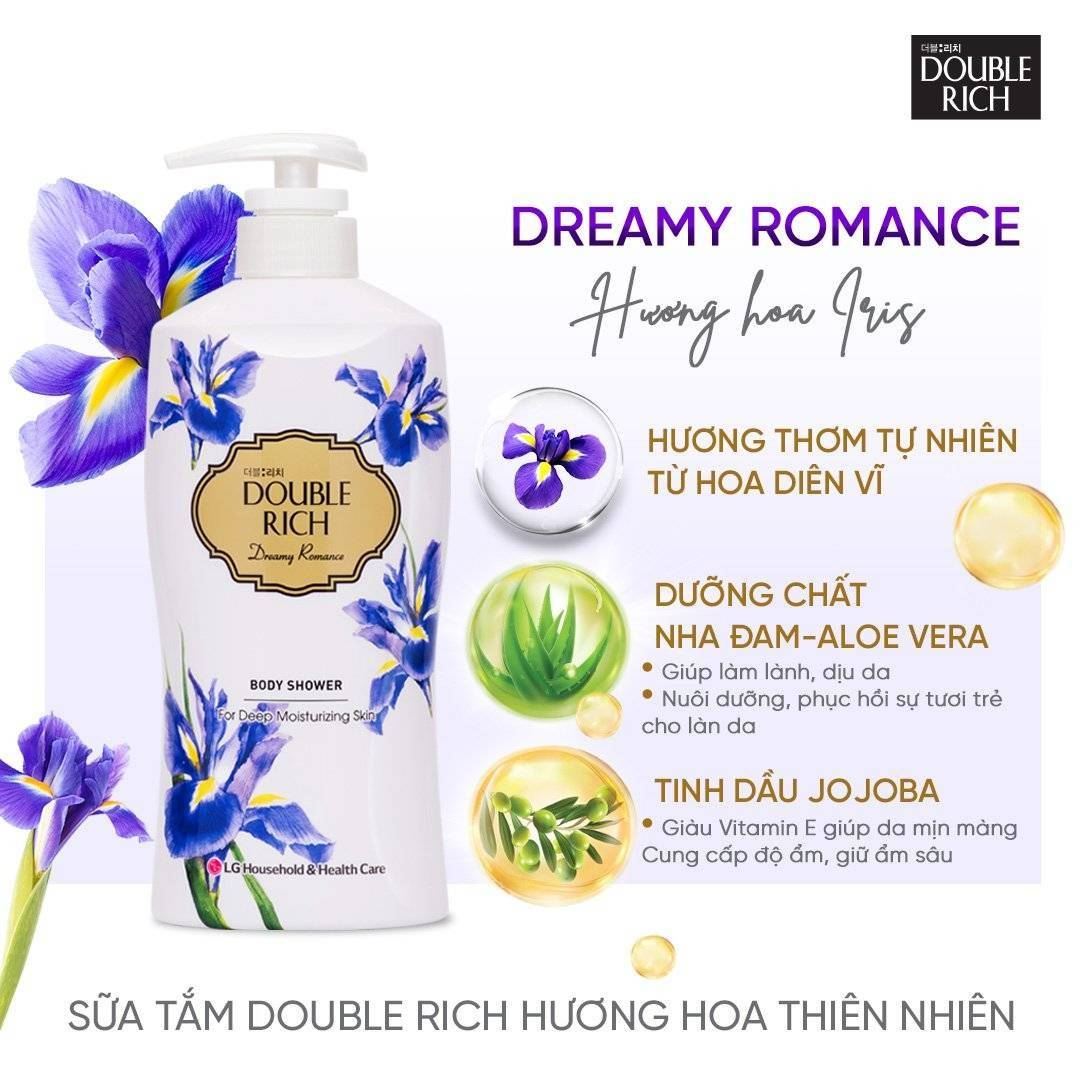 sua-tam-duong-am-double-rich-dreamy-romance-body-shower-huong-hoa-dien-vi-550g