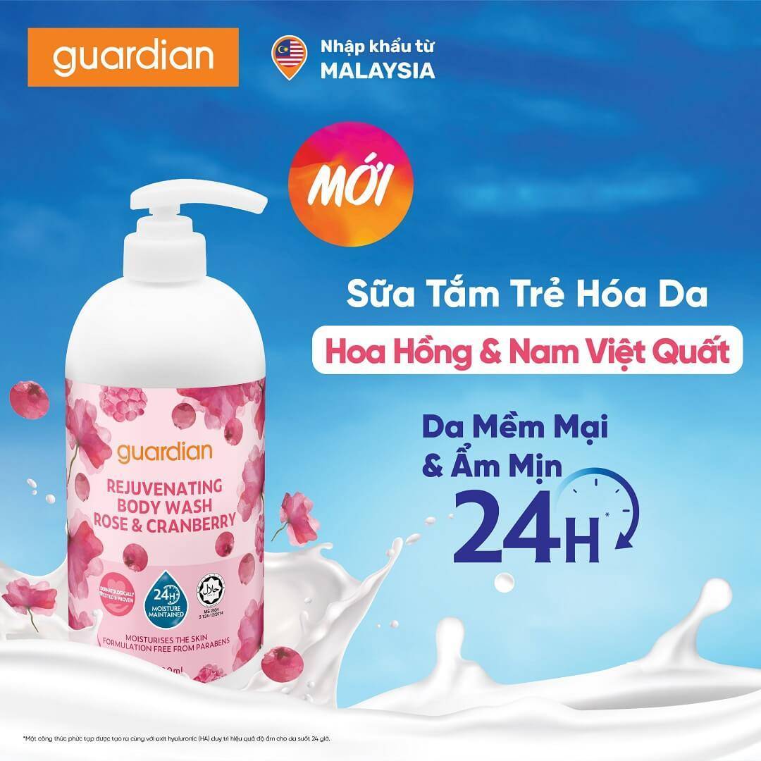 sua-tam-tre-hoa-da-guardian-rejuvenating-rose-cranberry-body-wash-hoa-hong-nam-viet-quat-1000ml