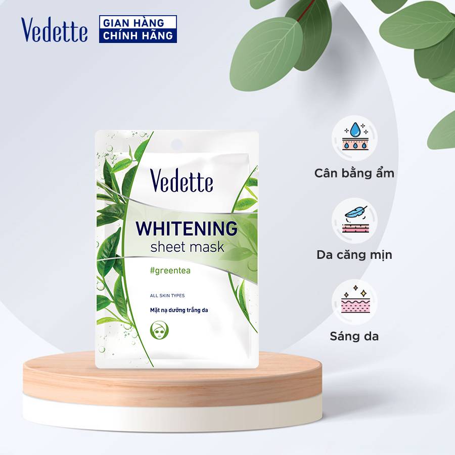 mat-na-giay-duong-trang-da-vedette-whitening-sheet-mask-chiet-xuat-tra-xanh-22ml