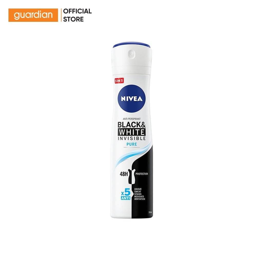 xit-khu-mui-nu-ngan-vet-o-vang-nivea-black&white-invisible-pure-150ml