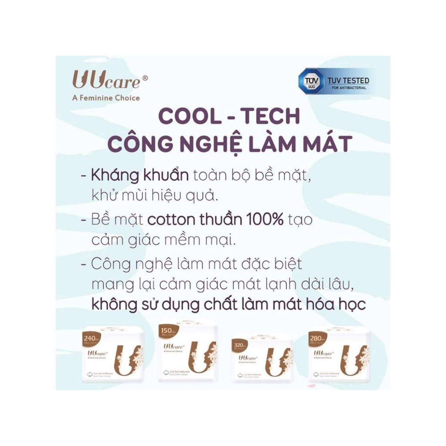 bang-ve-sinh-hang-ngay-ho-tro-khang-khuan-uucare-cool-tech-antibacterial-15cm-20-mieng