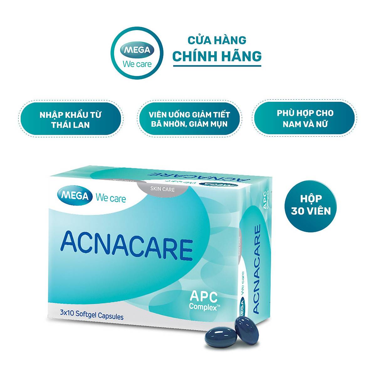 vien-uong-ho-tro-giam-mun,-lam-dep-da-mega-wecare-acnacare-skin-care-30-vien