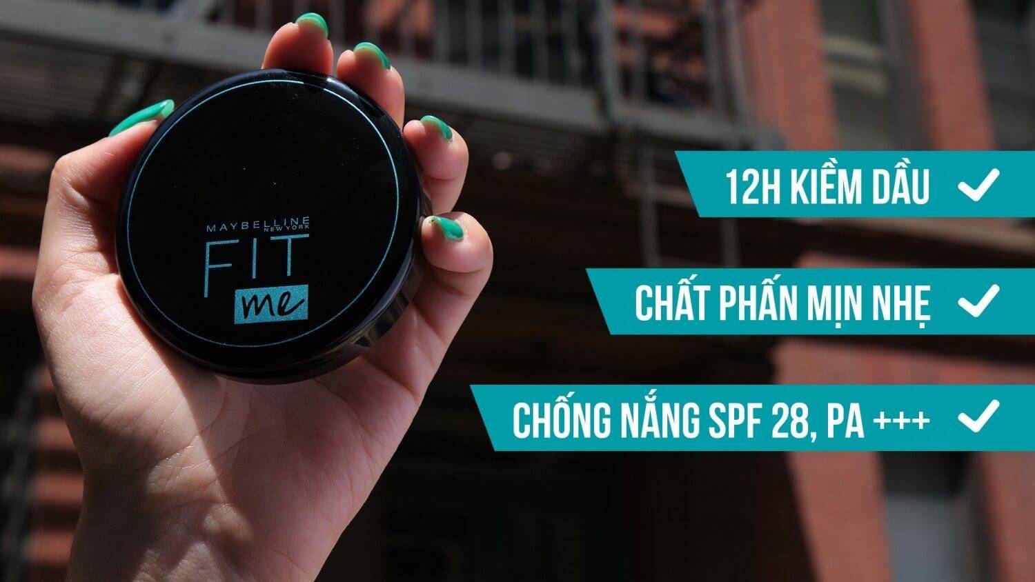 phan-nen-kiem-dau-chong-nang-12h-maybelline-fit-me-matte+poreless-oil-control-powder-#128-warm-nude-spf-28-pa+++- 6g