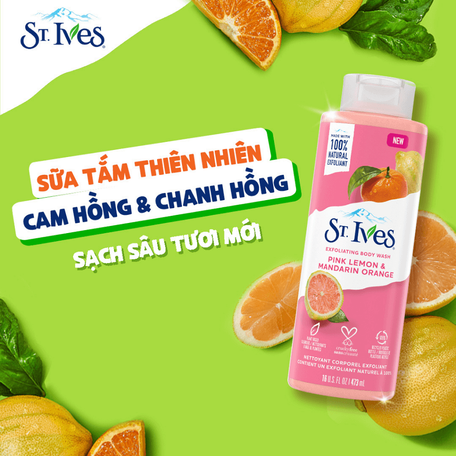 sua-tam-thien-nhien-st.ives-pink-lemon-&-mandarin-orange-exfoliating-body-wash-chiet-xuat-cam-chanh-650ml