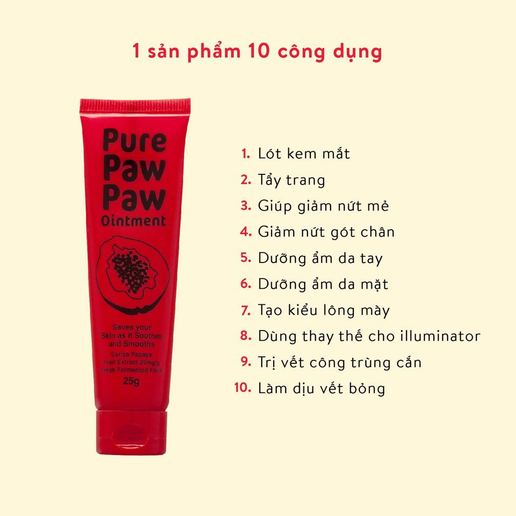 kem-cap-am-va-giam-nut-ne-huong-du-du-truyen-thong-pure-paw-paw-ointment-dang-sap-25g