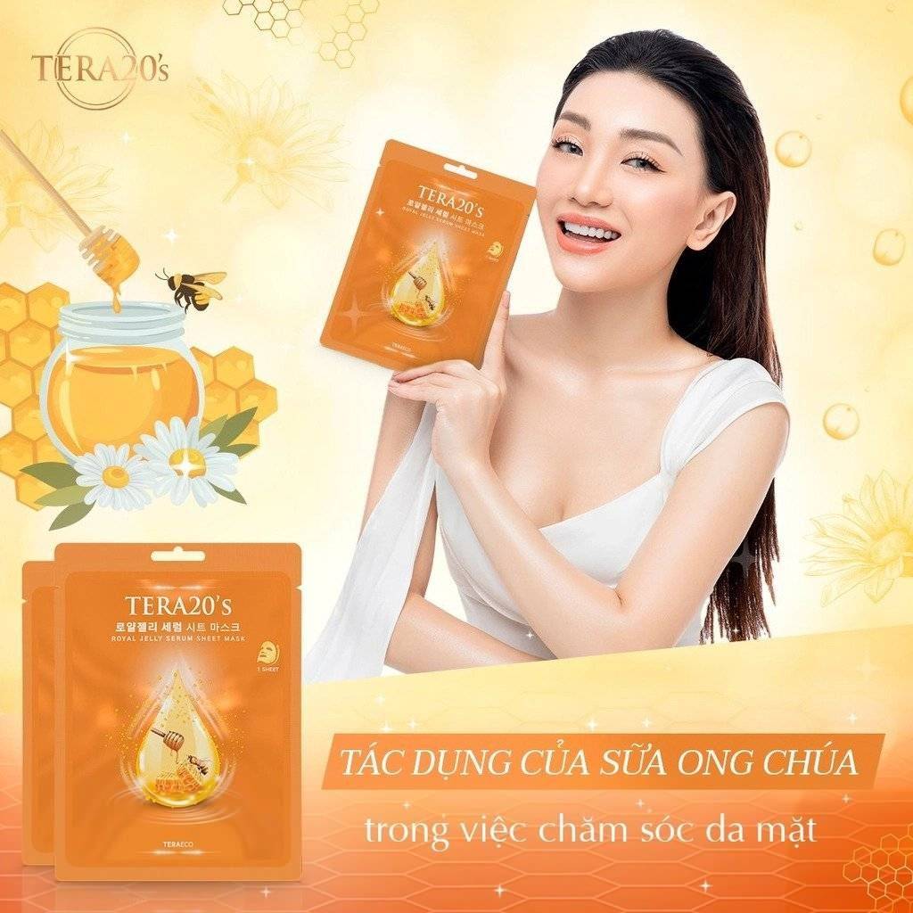 mat-na-tinh-chat-sua-ong-chua-ho-tro-cap-am-va-se-khit-lo-chan-long-tera20’s-royal-jelly-serum-sheet-mask-28ml