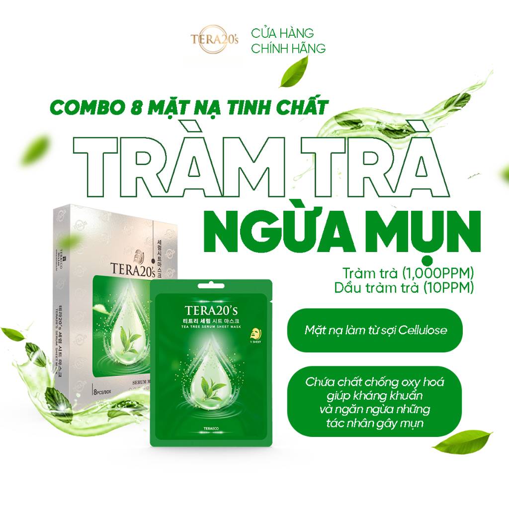 mat-na-tinh-chat-tram-tra-ho-tro-cap-am-va-giam-mun-tera20’s-tea-tree-serum-sheet-mask-28ml