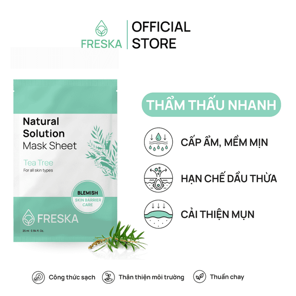 mat-na-giay-freska-natural-solution-mask-sheet-tea-tree-chiet-xuat-tram-tra-25ml