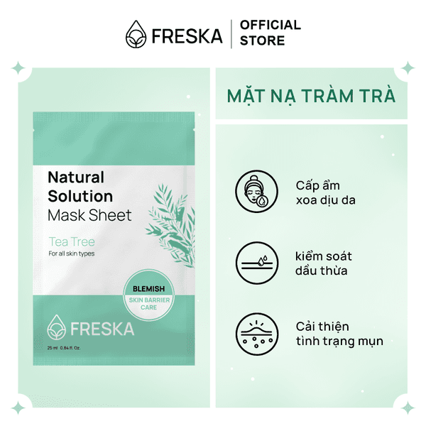 mat-na-giay-freska-natural-solution-mask-sheet-tea-tree-chiet-xuat-tram-tra-25ml