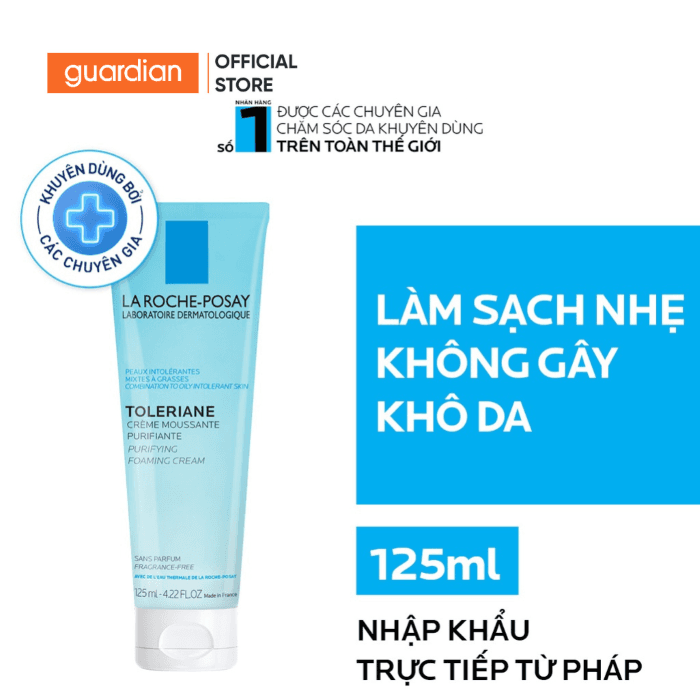 sua-rua-mat-tao-bot-cho-da-dau-va-da-hon-hop-nhay-cam-la-roche-posay-toleriane-purifying-foaming-cream-125ml