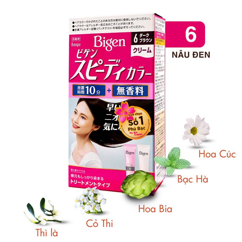 kem-nhuom-toc-phu-bac-tu-nhien-bigen-speedy-color-cream-#6-nau-den-80g