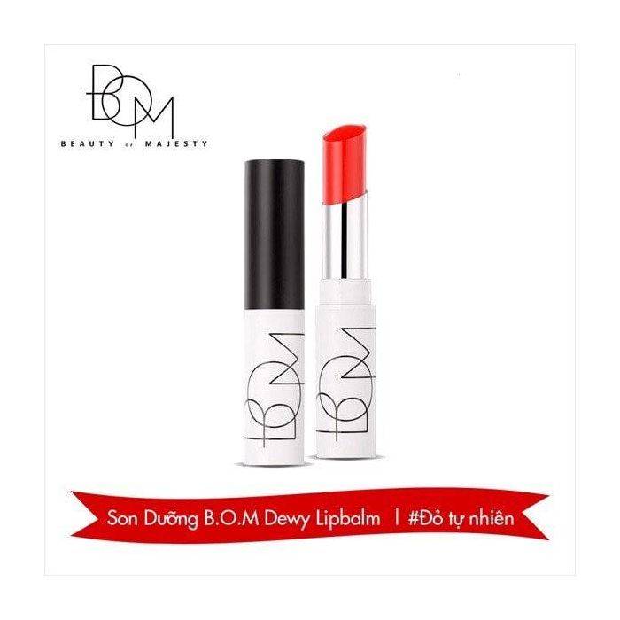 son-duong-moi-bom-dewy-lip-balm-#02-pure-red-mau-do-tu-nhien-4,5g