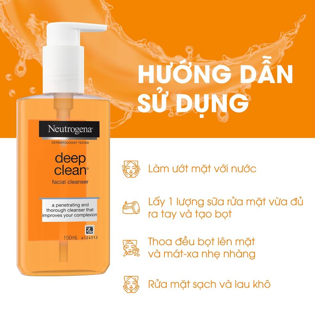 sua-rua-mat-neutrogena-deep-clean-facial-cleanser-lam-sach-sau-150ml