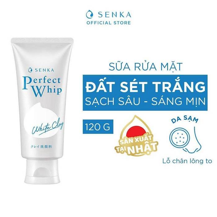 sua-rua-mat-tao-bot-senka-perfect-white-clay-chiet-xuat-dat-set-trang-120g