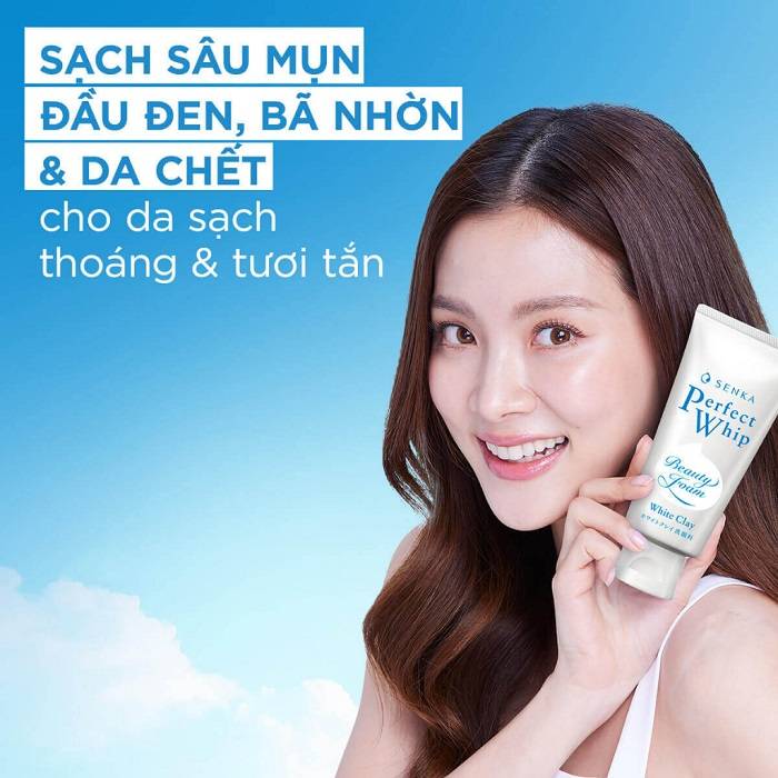 sua-rua-mat-tao-bot-senka-perfect-white-clay-chiet-xuat-dat-set-trang-120g