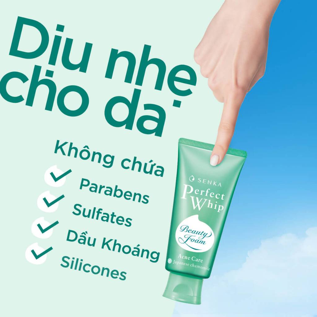 sua-rua-mat-danh-cho-da-mun-senka-perfect-whip-acne-care-100gr