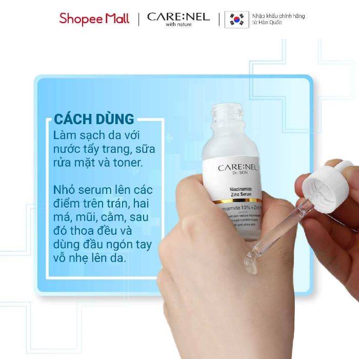 tinh-chat-trang-da-ngua-mun-giam-tham-care-nel-niacinamide-10-zinc-1-30ml