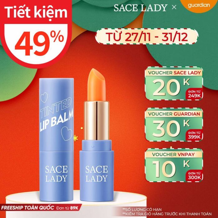 Son Dưỡng Tint Sace Lady Tinted Lip Balm Shade #01 4g