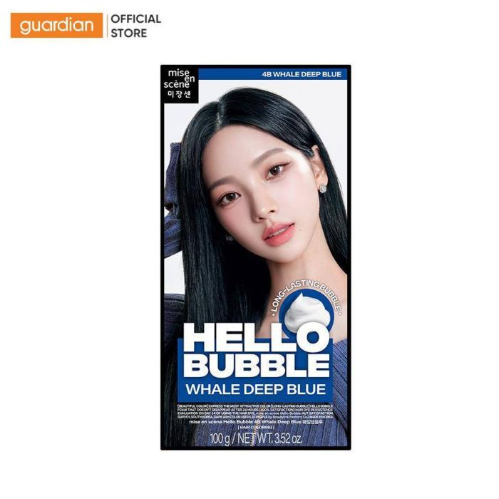 THUỐC NHUỘM MISE EN SCENE HELLO BUBBLE XANH BIỂN SÂU 4B 100G