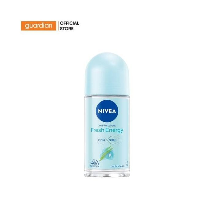 Lăn Ngăn Mùi Tươi Mát Chiết Xuất Sả Và Muối Nhôm Nivea Anti Perspirant Energy Fresh 48H 50Ml