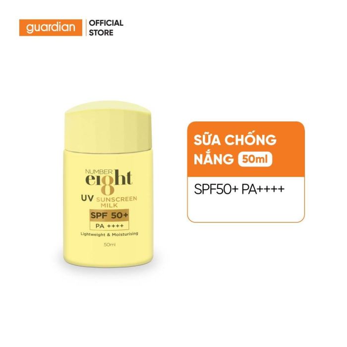 Sữa Chống Nắng Number Eight Uv Sunscreen Milk Spf50+ Pa++++ 50ml