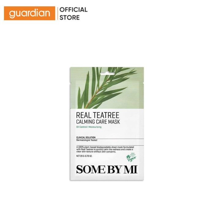 Mặt Nạ Giấy Real Teatree Calming Care Mask Some By Mi 20Gr