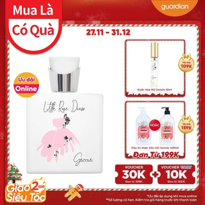 Nước Hoa Nữ Little Rose Dress Gennie 50Ml