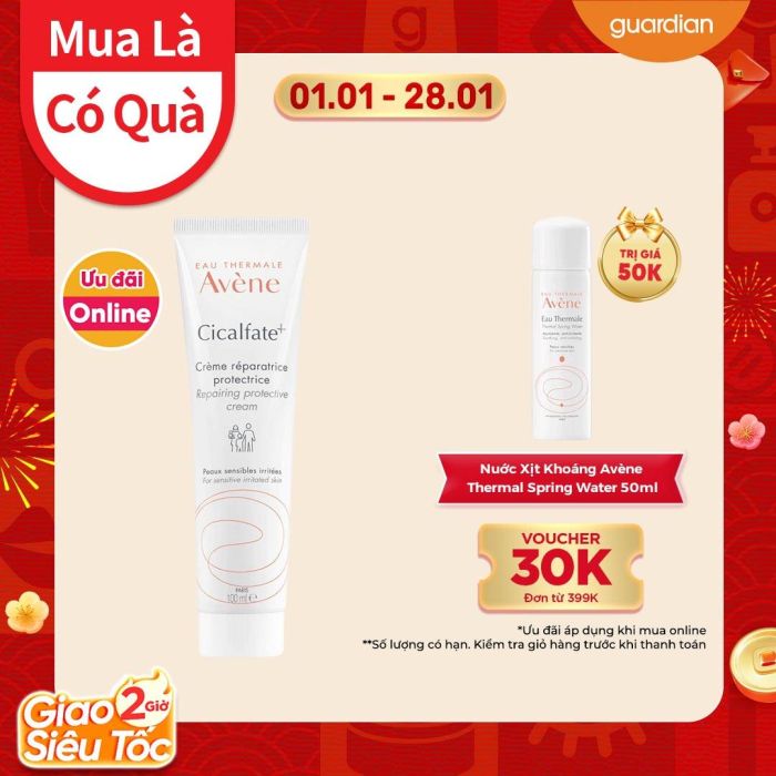 Kem Phục Hồi Các Vùng Da Thương Tổn Và Nhạy Cảm Avène Cicalfate+ Repairing Cream 100Ml