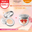 Phấn Nước Sace Lady Pro Zone 24H Ultra Cover Matte BB Cushion Shade #01 12g