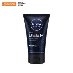 Sữa Rửa Mặt Nam Than Đen Hoạt Tính Hỗ Trợ Sáng Da Deep White Oil Clear Nivea Men 100Gr