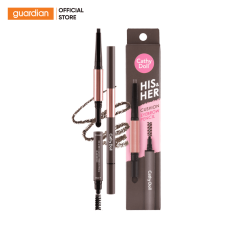 Chì Kẻ Mày Cathy Doll His & Her Cushion Eyebrow Pencil 3 Trong 1 #03 Ash Brown 0,16Gr + 0,4Gr