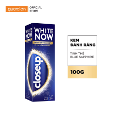 Kem Đánh Răng Trắng Bật Tông 3X Closeup White Now Với Tinh Thể Blue Sapphire 100g