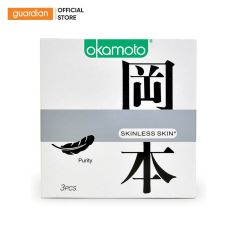 Bao Cao Su Không Mùi Tinh Khiết Skinless Skin Purity Okamoto Hộp 3C