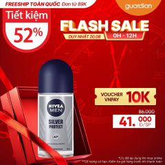 Lăn Khử Mùi Ngăn Khuẩn Gây Mùi Vượt Trội Silver Protect Nivea Men 50Ml