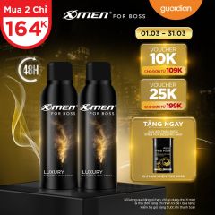 Xịt Khử Mùi Luxury X-Men For Boss 150Ml