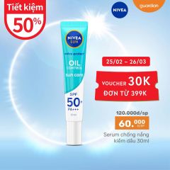 Tinh Chất Chống Nắng Dưỡng Da Kiểm Dầu Nivea Protect & White Spf50+ Pa+++ 30Ml