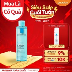 Nước Làm Sạch Sâu Và Tẩy Trang La Roche-Posay Effaclar Ultra Micellar Cleansing Water For Oily Skin Dành Cho Da Dầu 200Ml