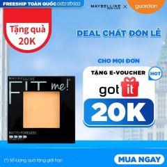 Phấn Mịn Lì Tự Nhiên Maybelline Fit Me Matte + Poreless Tông 130 Buff Beige Cho Da Sáng 8,5Gr