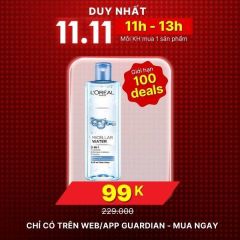 Nước Tẩy Trang L'Oréal Paris 3 In 1 Micellar Water Làm Tươi Mát Da 400Ml