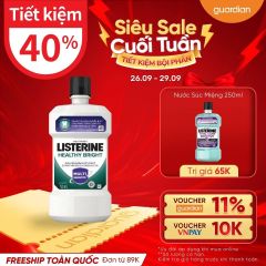 Nước Súc Miệng Giúp Làm Trắng Răng Healthy Bright Listerine 750Ml