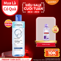 Nước Tẩy Trang 3 In 1 Micellar Làm Sạch Sâu L'Oréal Paris 400Ml