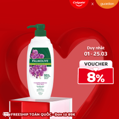 Sữa Tắm Thiên Nhiên Mịn Màng Quyến Rũ Palmolive Naturals Irresistible Softness Body Wash Moisturising Milk Chiết Xuất Hoa Phong Lan & Sữa 500g