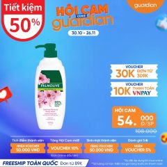 Sữa Tắm Thiên Nhiên Sảng Khoái Dịu Êm Palmolive Naturals Calming Pleasure Body Wash Moisturising Milk Chiết Xuất Hoa Anh Đào Và Sữa 600ml