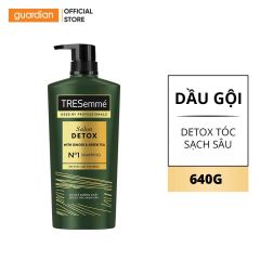 Dầu Gội Cho Tóc Chắc Khoẻ Sạch Sâu TRESemmé Salon Detox Gừng & Trà Xanh 640g