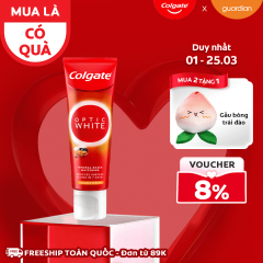 Kem Đánh Răng Sáng Răng Từ Khoáng Núi Lửa Colgate Optic White Volcanic Mineral 100g