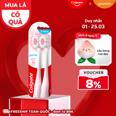 Bộ Đôi Bàn Chải Đánh Răng Tạo Bọt Siêu Mịn Colgate Cushion Clean 